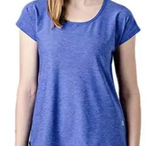 Tuff Athletics T. Shirt Tee Women Size Large Yoga CrossFit Logo Gym Stretchy